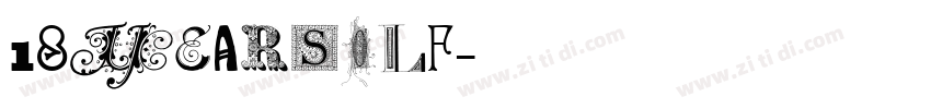 18 years old字体转换 18 years old字体转换